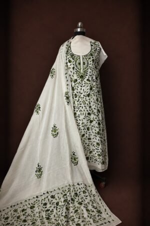 Cotton hand work embroidery