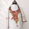 Pure Dyeable White Hand Work Suit Pure Dyeable White Hand Work Suit
