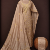 Mul chanderi tone to tone hand work suit